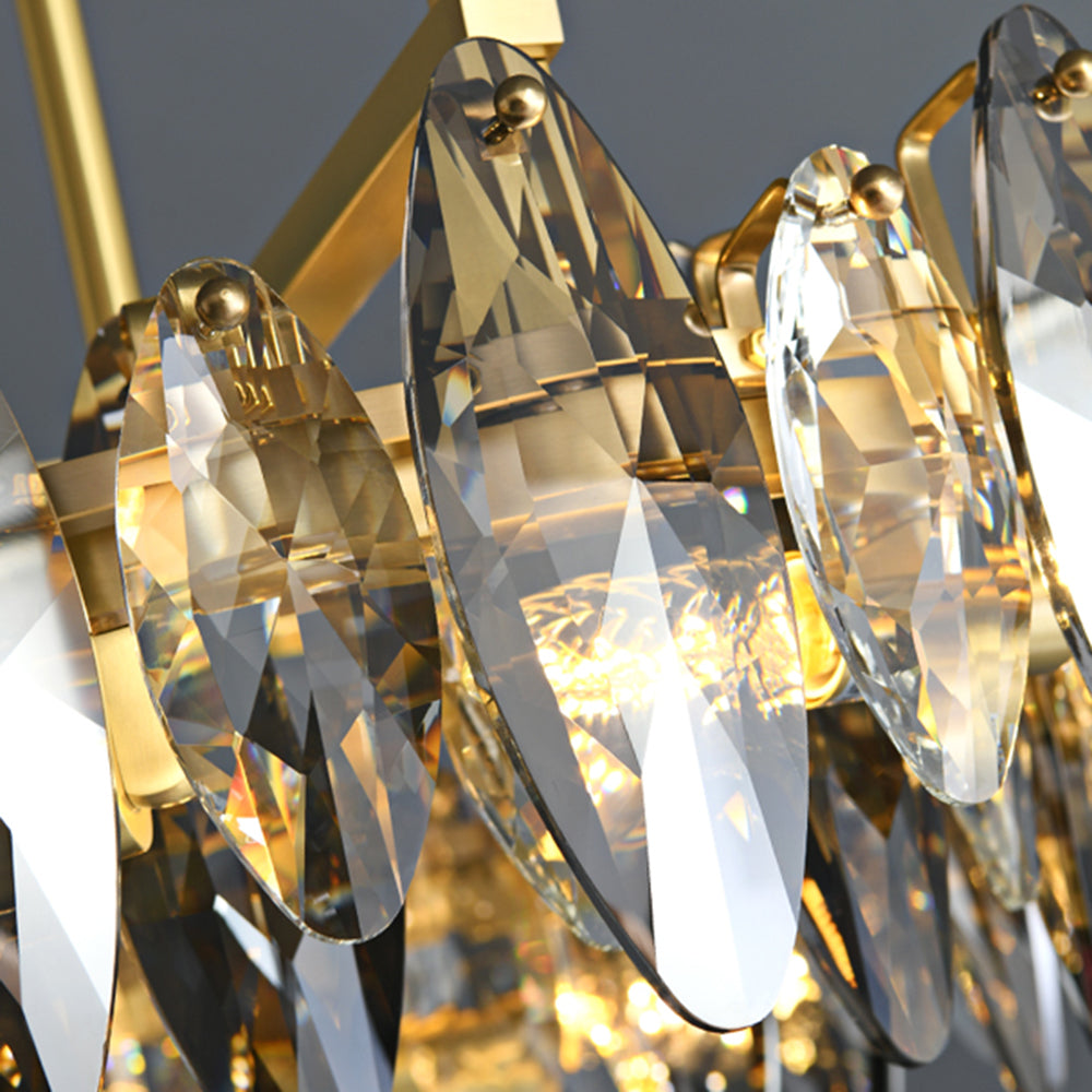 Kristy Vintage Kronleuchter Gold-Silber Wohn/Esszimmer Kupfer&Kristall