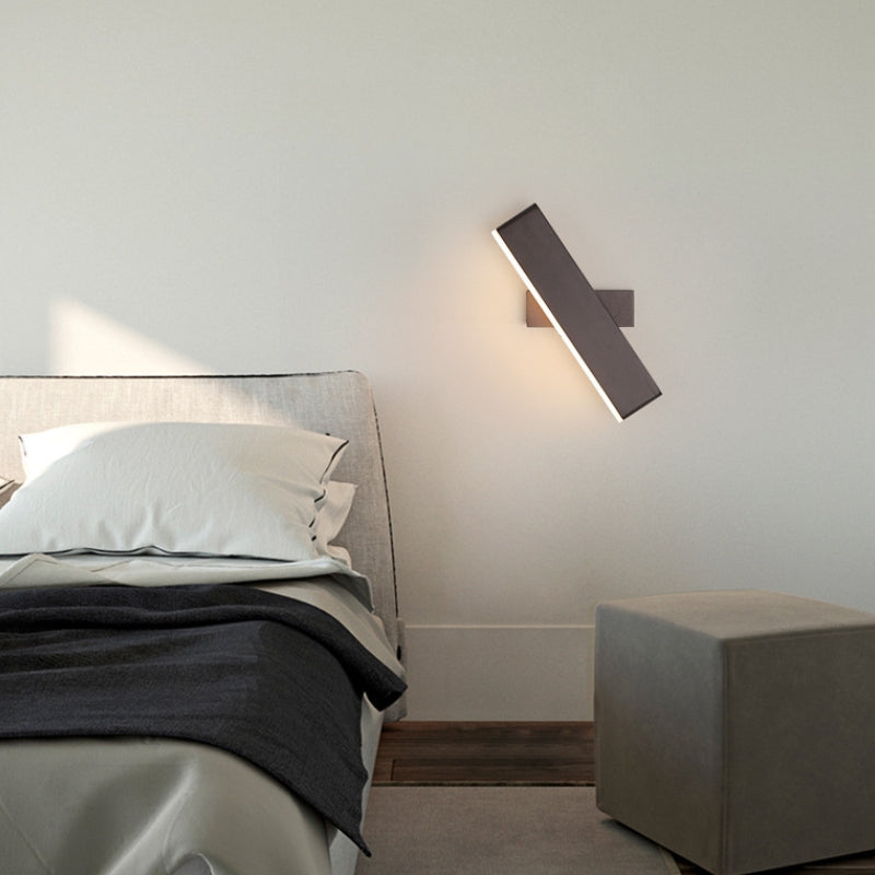 Arisha Minimalistische LED Wandleuchte Schwarz/Gold/Braun Schlafzimmer Metall