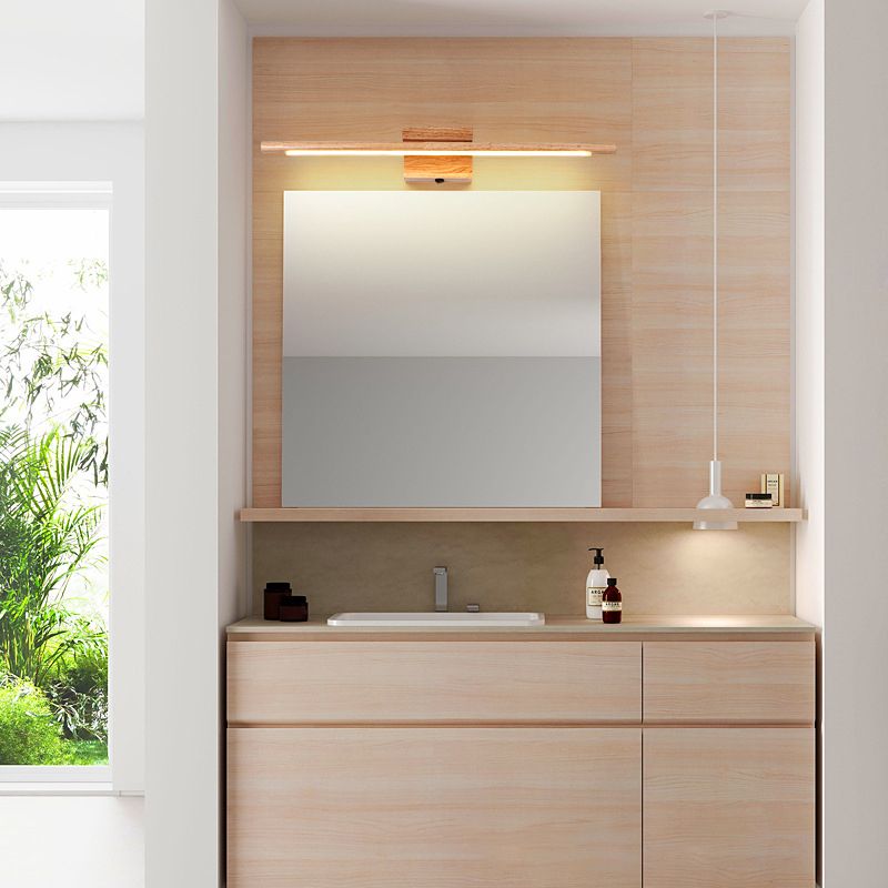 Muto  Holz Wandleuchte Linear, Innen, Badezimmer ,Modern LED