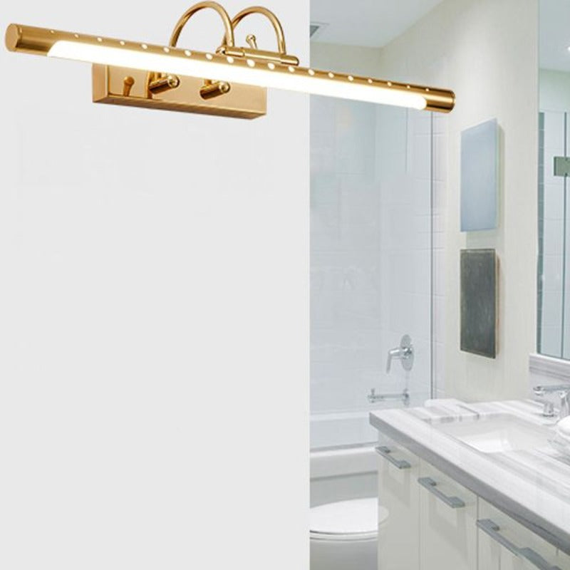 Arisha Modern Linear LED Wandleuchte Gold Badezimmer/Küche Metall Acryl