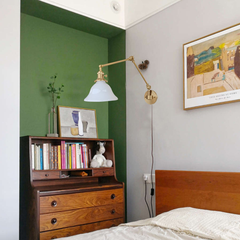 Silva LED Wandleuchte Esszimmer/Wohnzimmer Grün/Weiß Glas