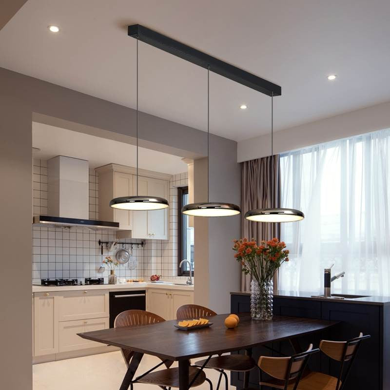 Arisha Modern LED Pendelleuchte Schwarz Metall Schlafzimmer