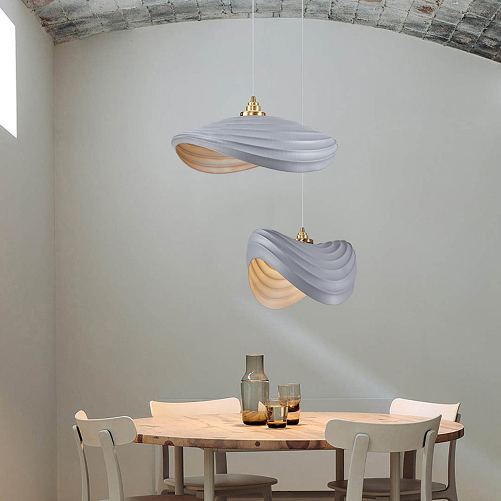 Ritta Minimalistische LED Pendelleuchte Weiß Wohnzimmer/Esszimmer