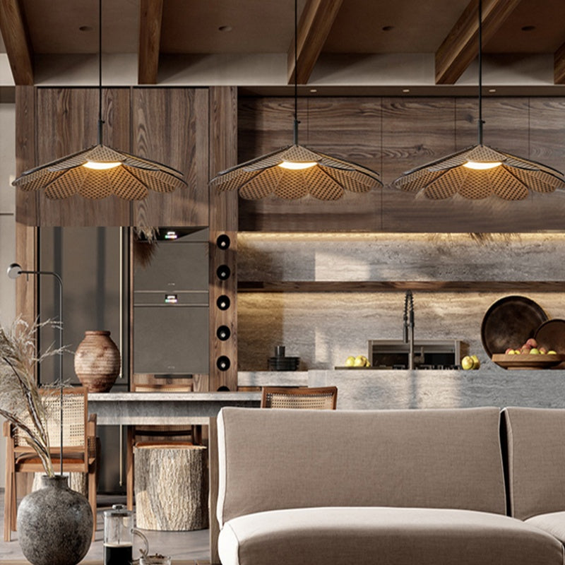 Ritta Vintage LED Pendelleuchte Walnussholz Schlafzimmer/Bar/Teezimmer-Letslighting