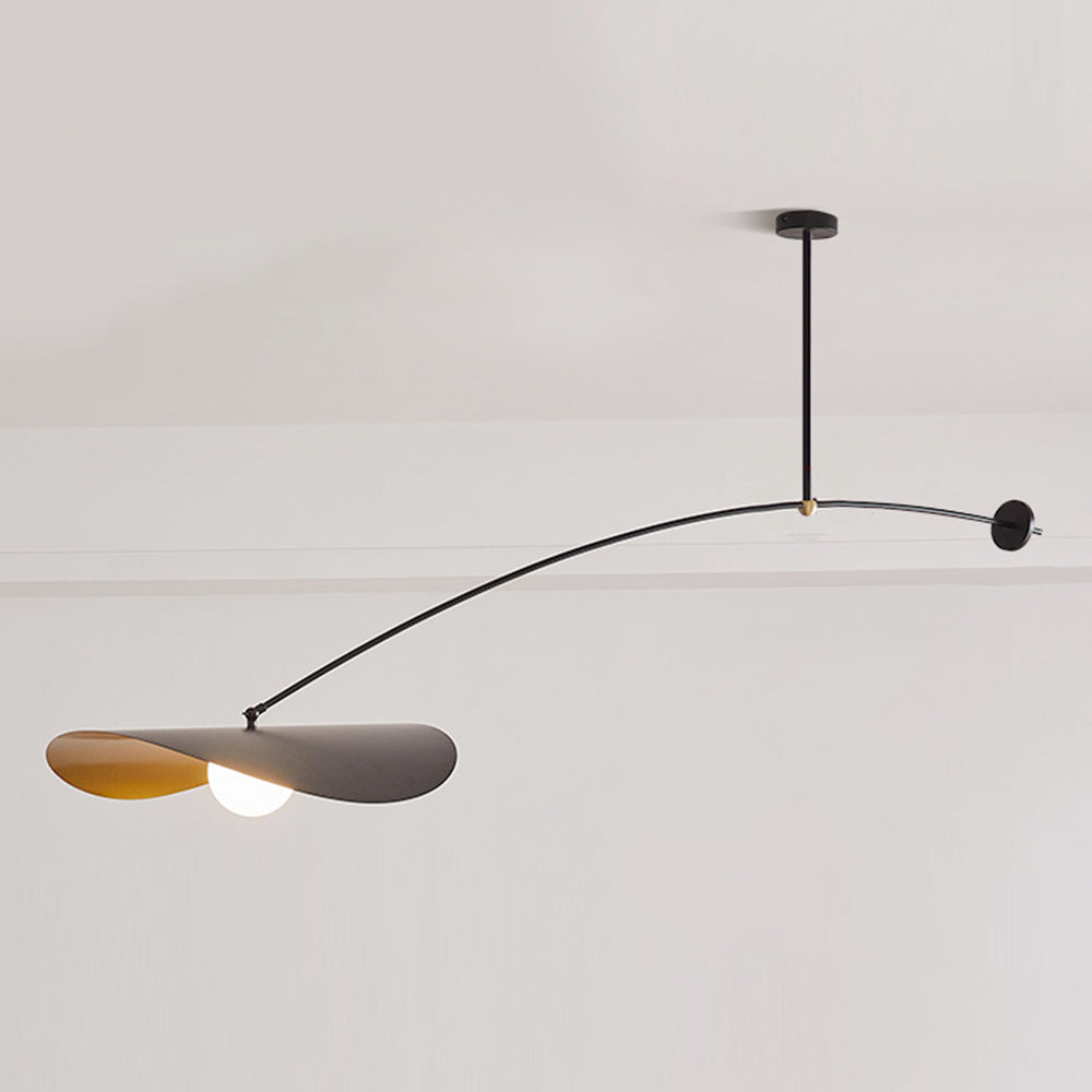 Arisha  Minimalistische LED Pendelleuchte schlafzimmer Schwarz/Gold
