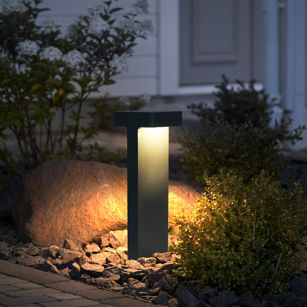 Pena Modern LED T-förmig Außenleuchte Metall Glas Gärten Terrassen