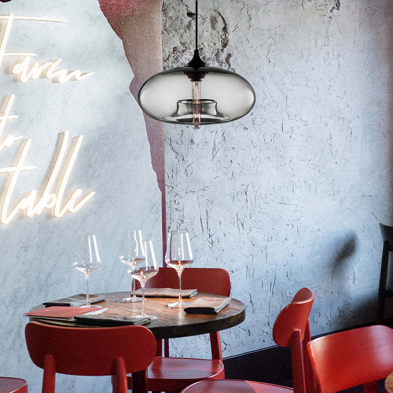 Aria Modern Mehrfarbig LED Pendelleuchte Glas Ess/Wohnzimmer