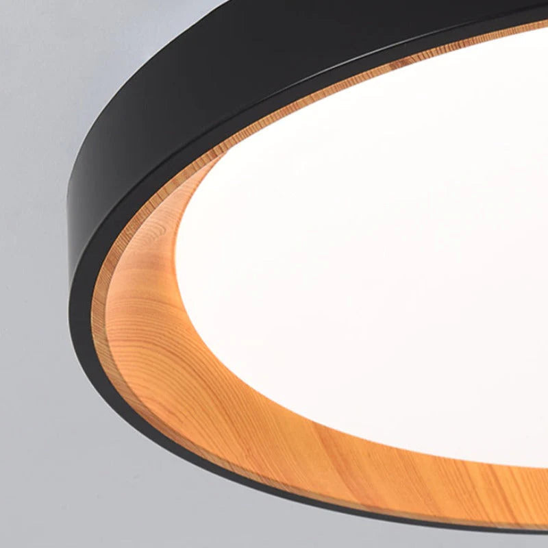 Arisha Modern LED Deckenleuchte Schwarz Holz Küche Wohnzimmer-Letslighting
