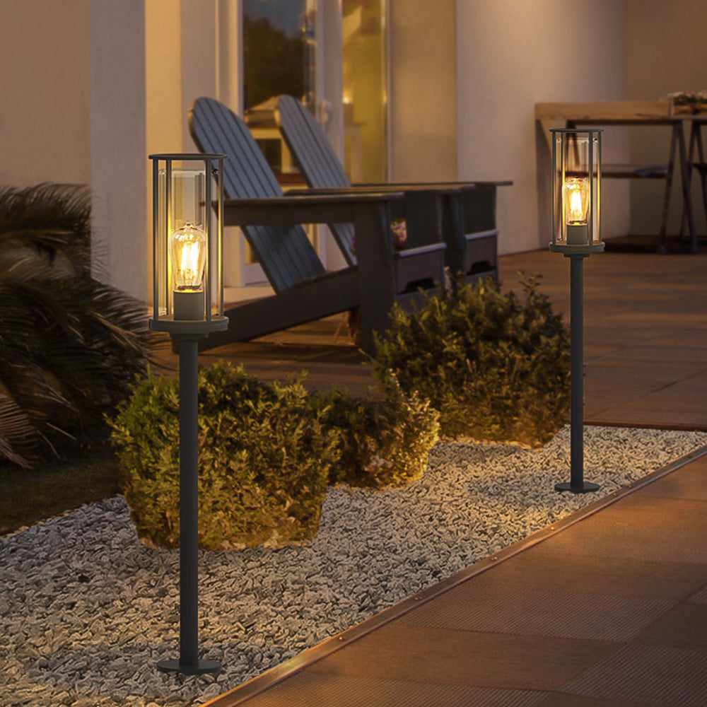 Ray ModernSolar LED Außenleuchte Schwarz Garten/Terrasse Metall Acryl