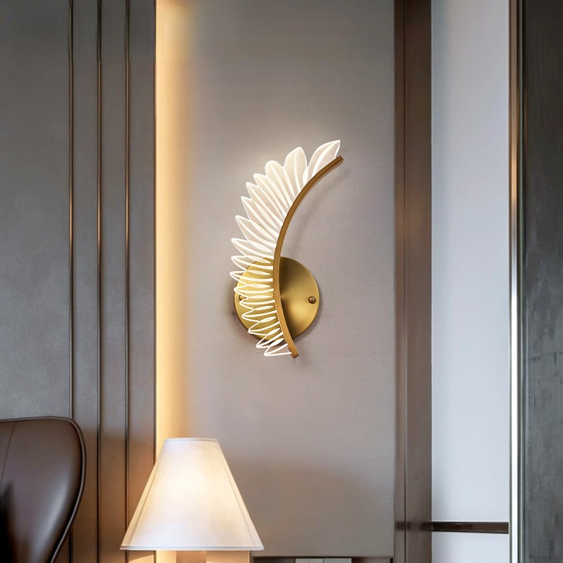 Kristy Modern LED Wandleuchte Metall Acryl Schlafzimmer Wohnzimmer