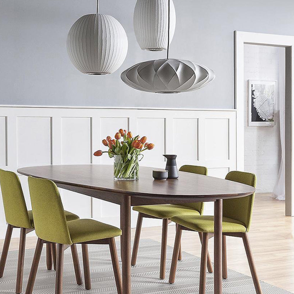 Ritta Modern LED Pendelleuchte Weiß Wohnzimmer/Esstisch Metall&Stoff-Letslighting