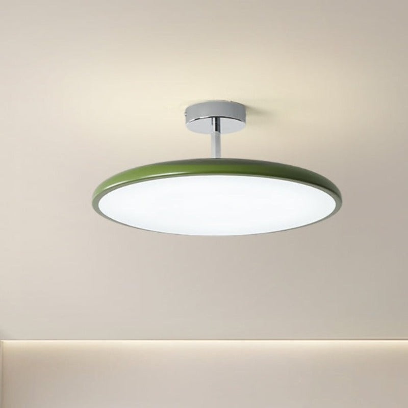 Valentina Vintage LED Deckenleuchte Glas Rot Weiß Grün Schlafzimmer