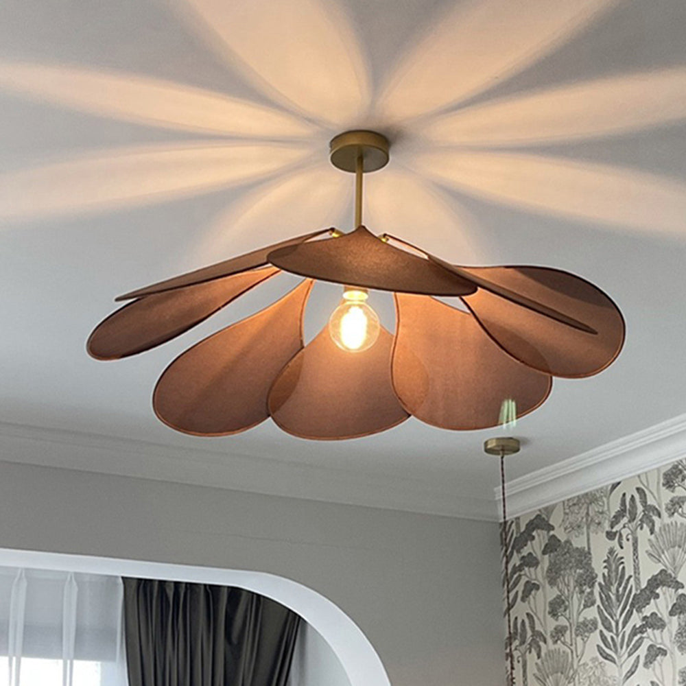 Ritta LED Pendelleuchte Modern Fanja Wohnzimmer Schlafzimmer, 2 Farben, Metall Stoff