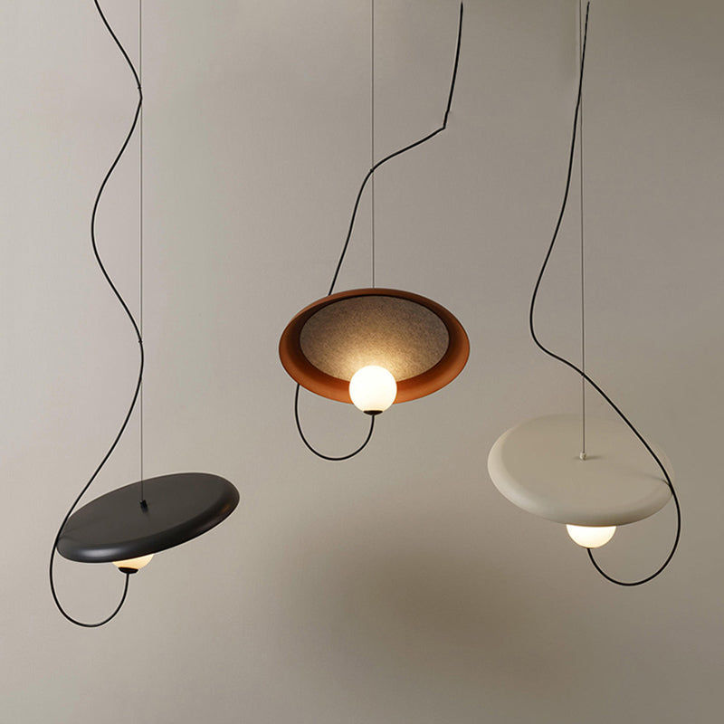 Avi Modern LED Pendelleuchte Ring Esszimmer 3 Farben Acryl/Metall