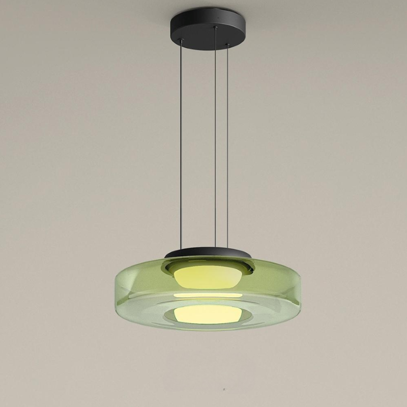 Jojo Glas-Pendelleuchte mit mehrstufigem Aufbau