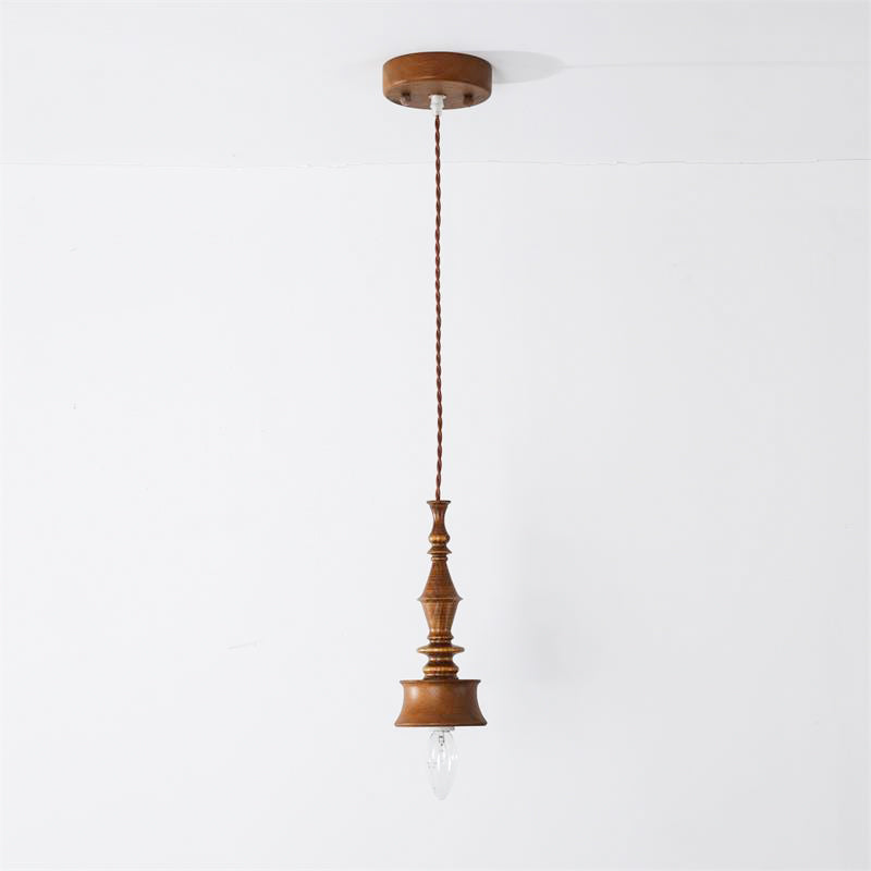 Iraeiel Vintage Minimalistisch Holz Pendelleuchte-Letslighting