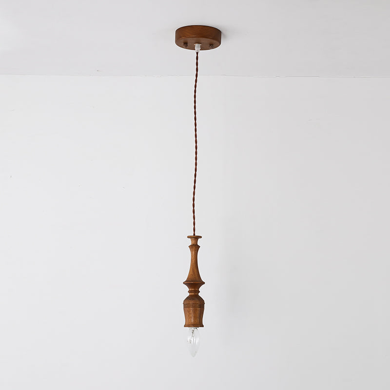 Iraeiel Vintage Minimalistisch Holz Pendelleuchte-Letslighting