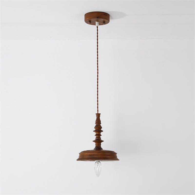 Iraeiel Vintage Minimalistisch Holz Pendelleuchte-Letslighting