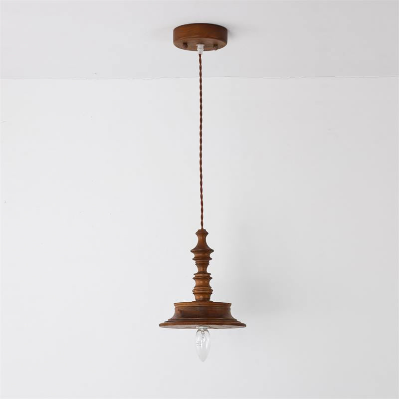 Iraeiel Vintage Minimalistisch Holz Pendelleuchte-Letslighting