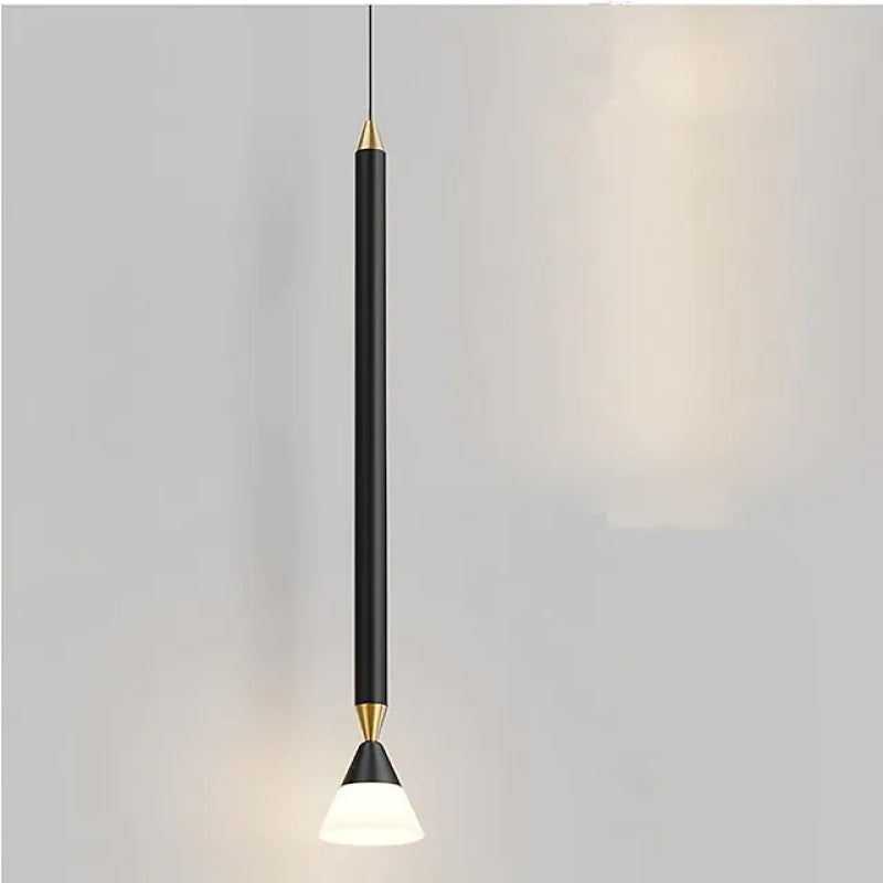 Kristy Nodic Pendelleuchte Schwarz Linear Wohn/Schlafzimmer