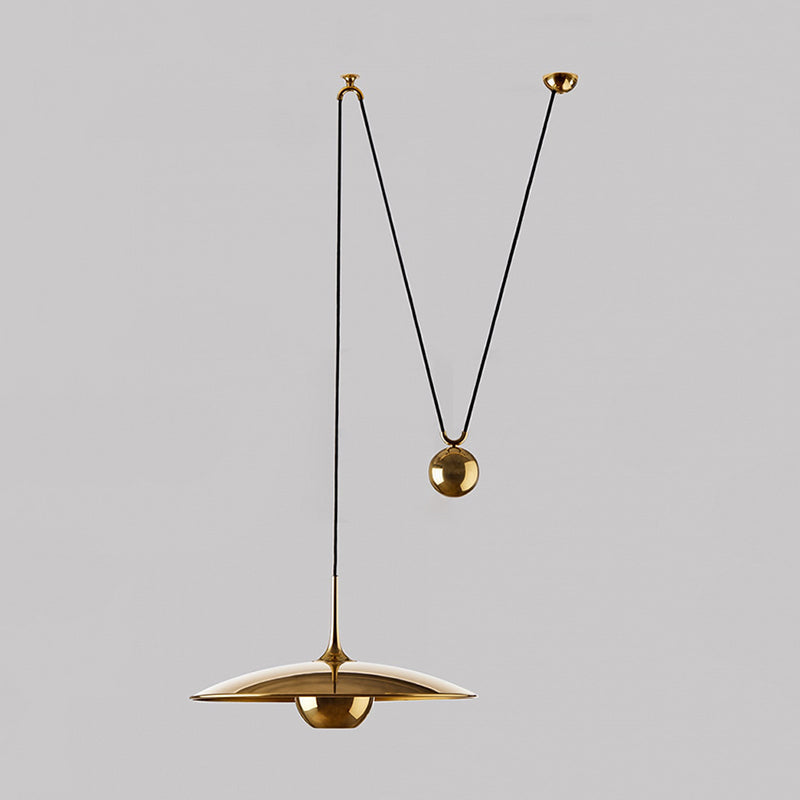 Cairns Modern LED Pendelleuchte Linear Schale Esstisch Gold Metall