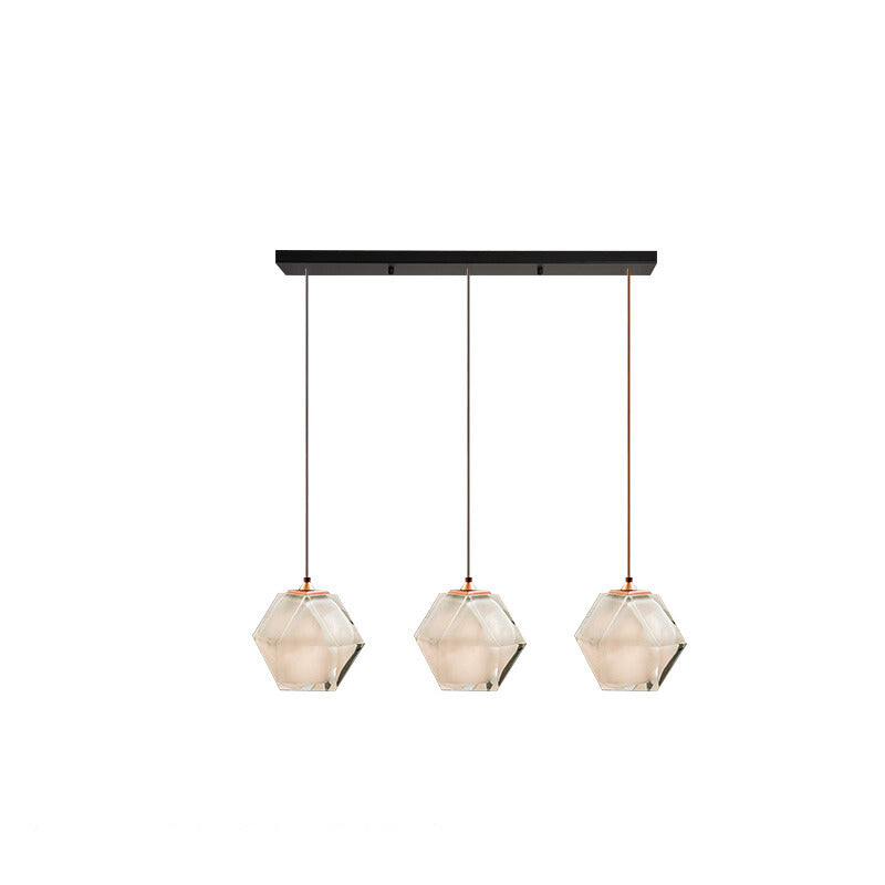 Valentina Design LED Pendelleuchte Metall/Glas Ess/Schlafzimmer
