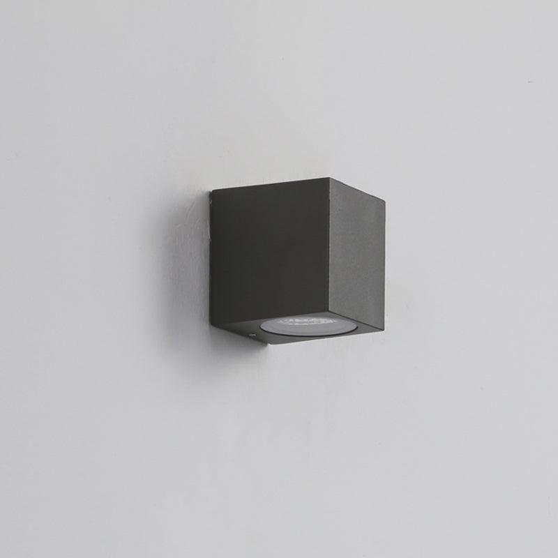 Ray Modern Rechteckige LED Außenwandleuchte Metall Glas Flur Garden