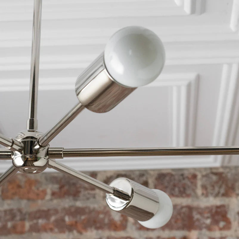 Poliertes Nickel-Finish der geometrischen Deckenleuchte