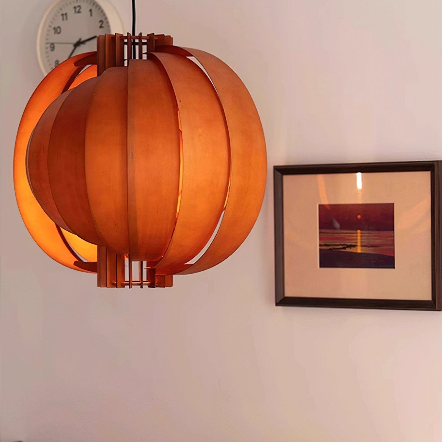 Ivraeus Premium Eleganz Ring Holz Pendelleuchte-Letslighting