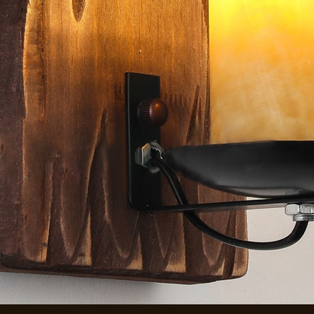 Epoch Moderne LED Wandleuchte Holz/Metall Wohnzimmer/schlafzimmer