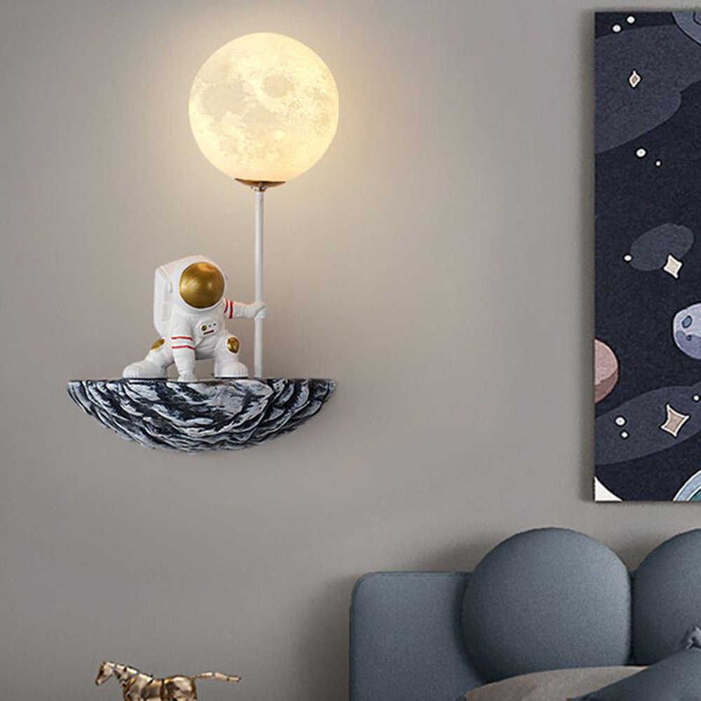 Fateh Moderne LED Wandleuchte Weiß Schlafzimmer/Kinderzimmer Glas