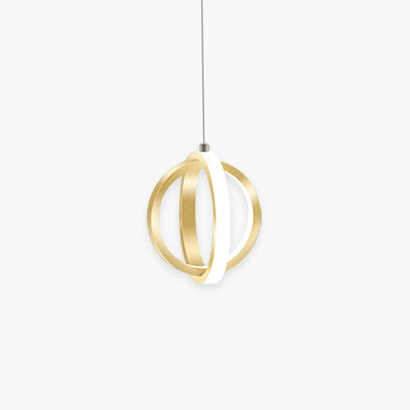 Arisha Kugelförmiger LED Pendelleuchte Schlafzimmer,Schwarz/Gold