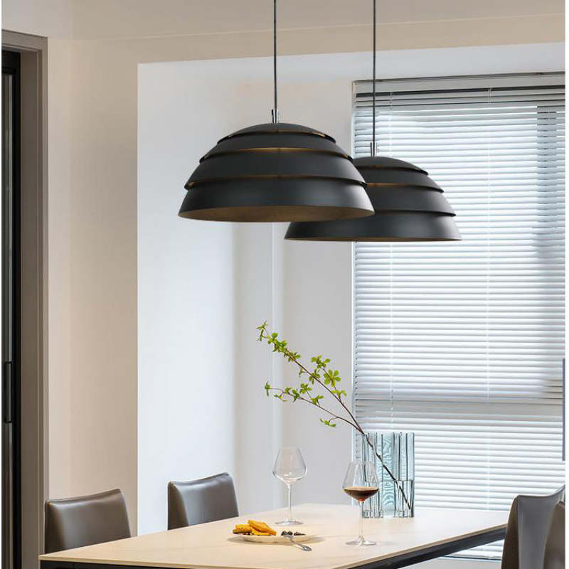 Byers LED Pendelleuchte Weiß/Schwarz Esszimmer/Wohnzimmer