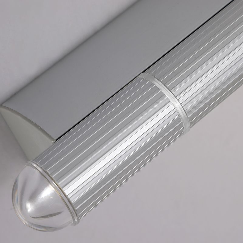 Arisha Minimalistisch Linear Led Wandleuchte Silber Badezimmer Metall Acryl 52/55/62/64/81/93 cm