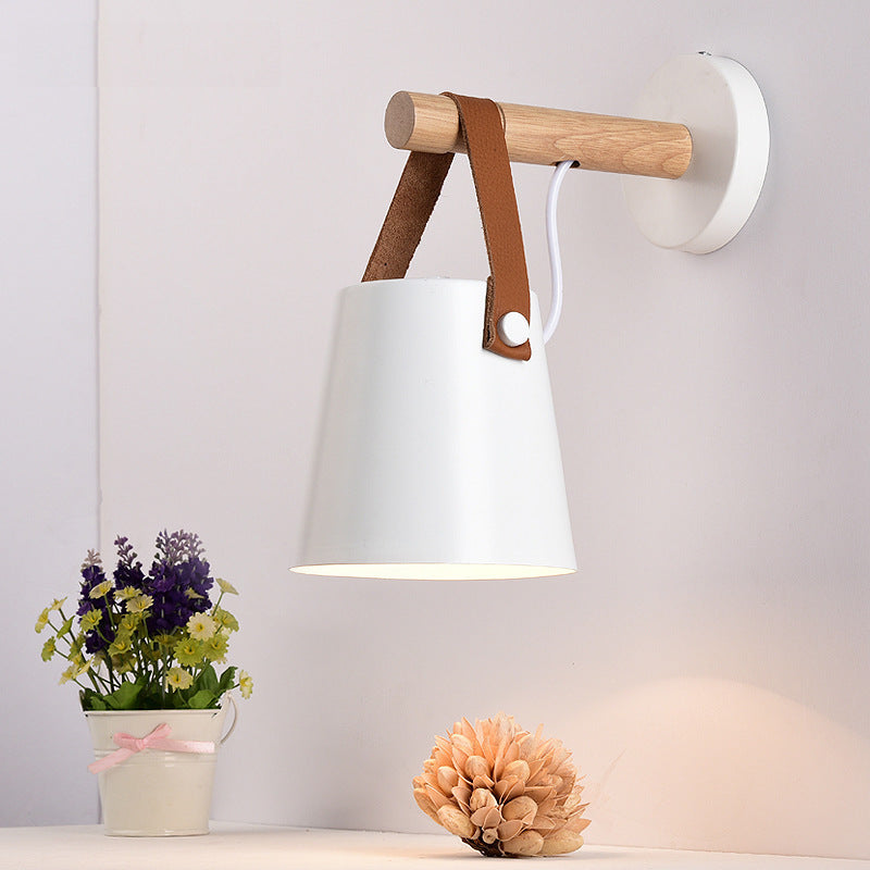 Silva Modern Minimalistisch Metall Holz IInnenbereich Wandleuchte Schlafzimmer