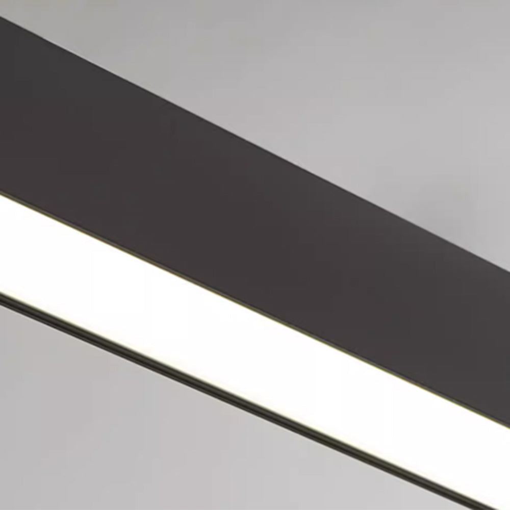Arisha Minimalist Linear Acryl Pendelleuchte, Schwarz/Weiß, Wohnzimmer