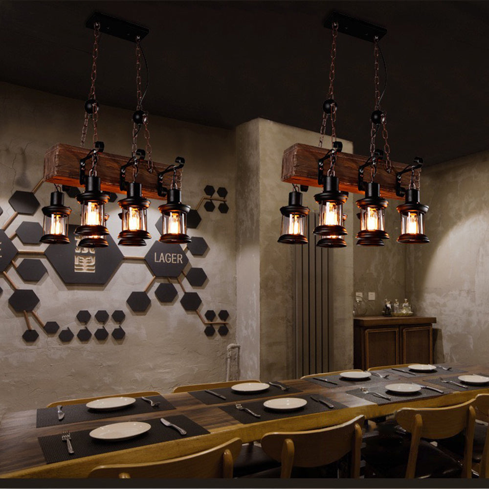 Epoch Modern LED Pendelleuchte Metall/Holz Esszimmer/Schlafzimmer