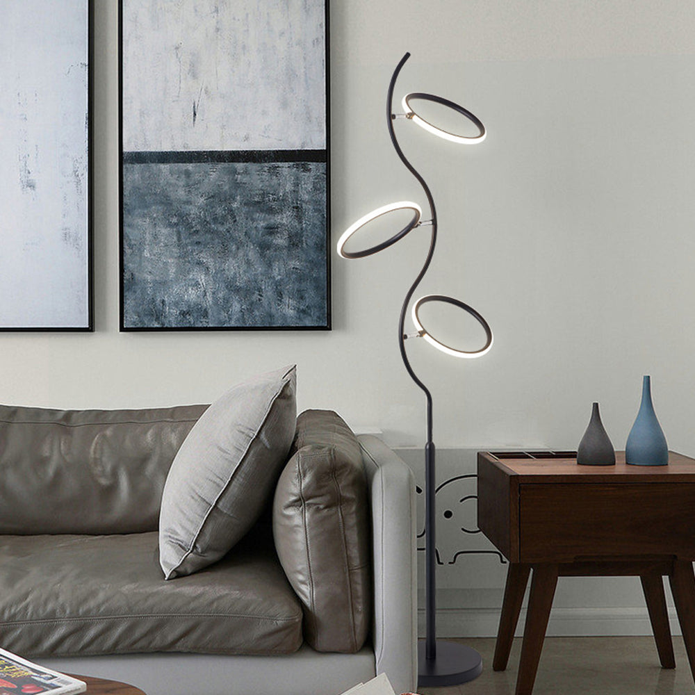 Arisha Stehleuchte, 2 Farben Wohnzimmer, Esszimmer Metall&Acryl