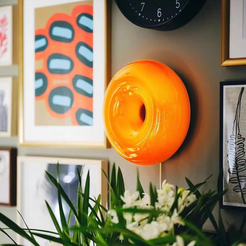 Arisha Modern LED Glas Wandleuchte Schlafzimmer Wohnzimmer