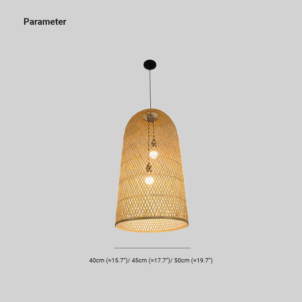 Ritta Bambus Pendelleuchte Schlafzimmer/Arbeitszimmer-Letslighting