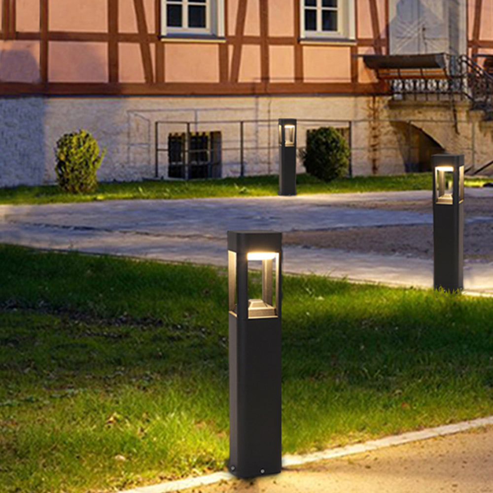Ray Modern Rechteckig LED Außenleuchte Metall Acryl Garten