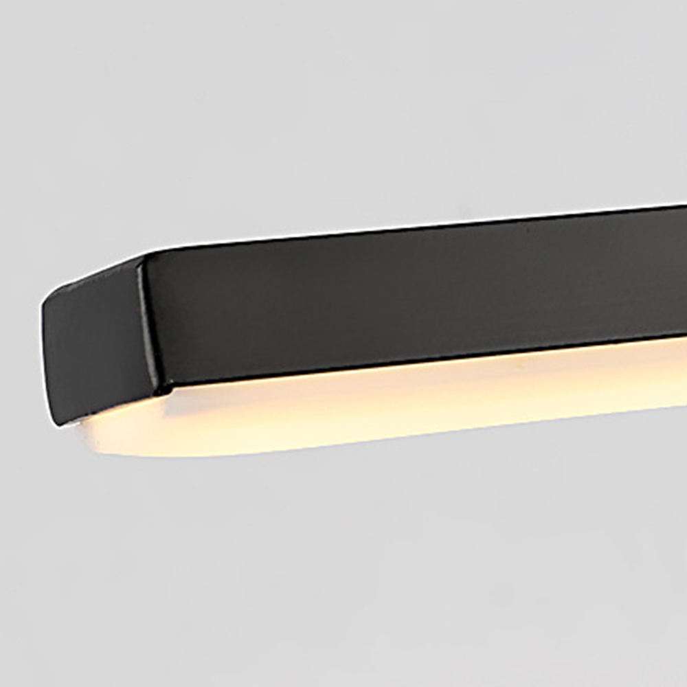 Arisha Modern Curved Mirror Front LED Wandleuchte Schwarz/Weiß Badezimmer Metall