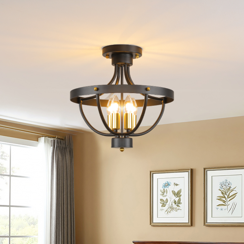 Silva Vintage LED Pendelleuchte Mattschwarzes Metall Esszimmer