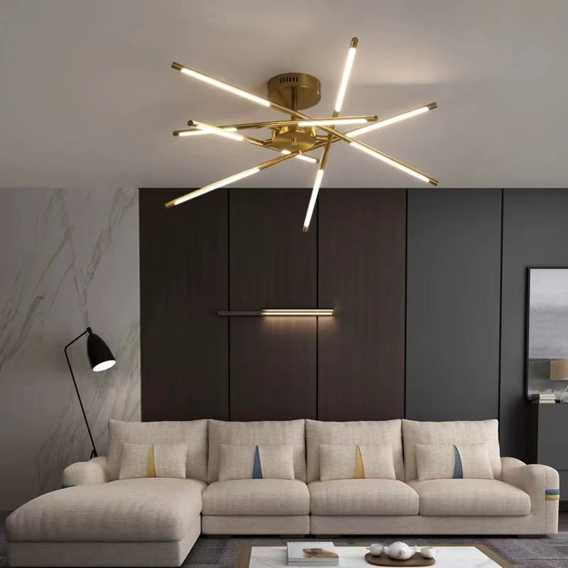 Arisha Modern Linear LED Deckenleuchte Schwarz/Gold Wohn/Schlafzimmer Metall/Acryl Multi-Flammig-Letslighting