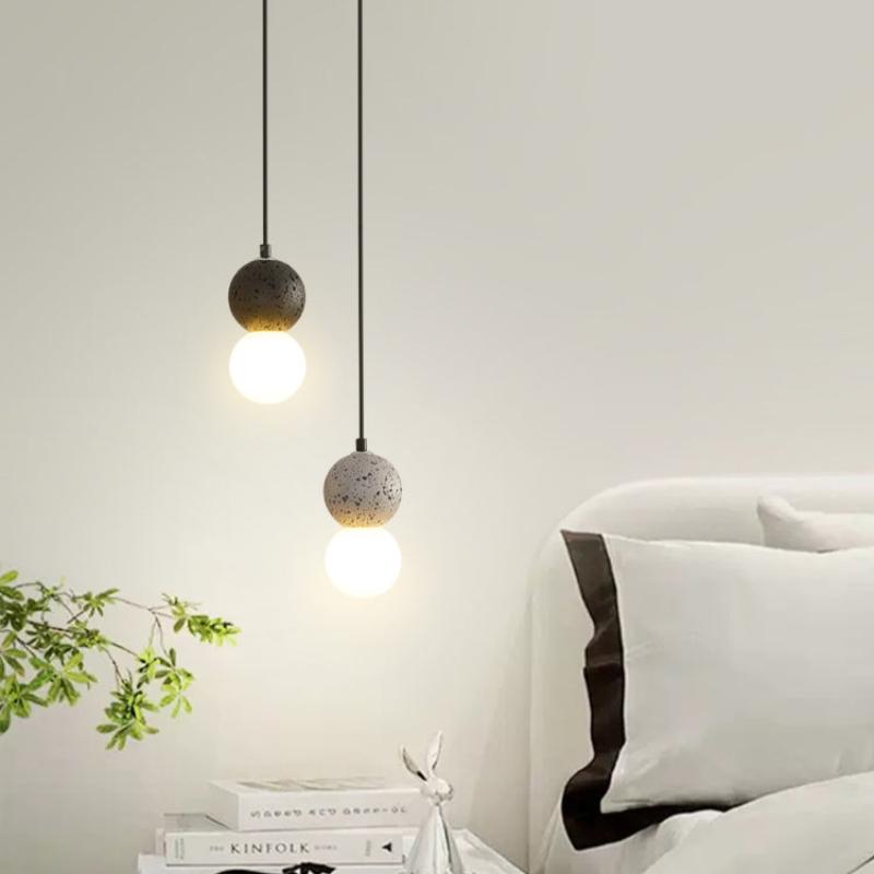 Valentina Modern LED Kugel Pendelleuchte Rosa/Grau/Schwarz/Weiß