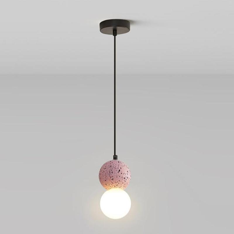 Valentina Modern LED Kugel Pendelleuchte Rosa/Grau/Schwarz/Weiß