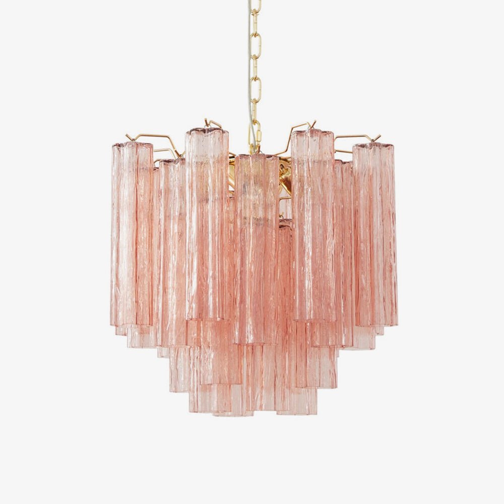 Aurora Chandelier Glass Tube Layered Luxury - Neutralighting