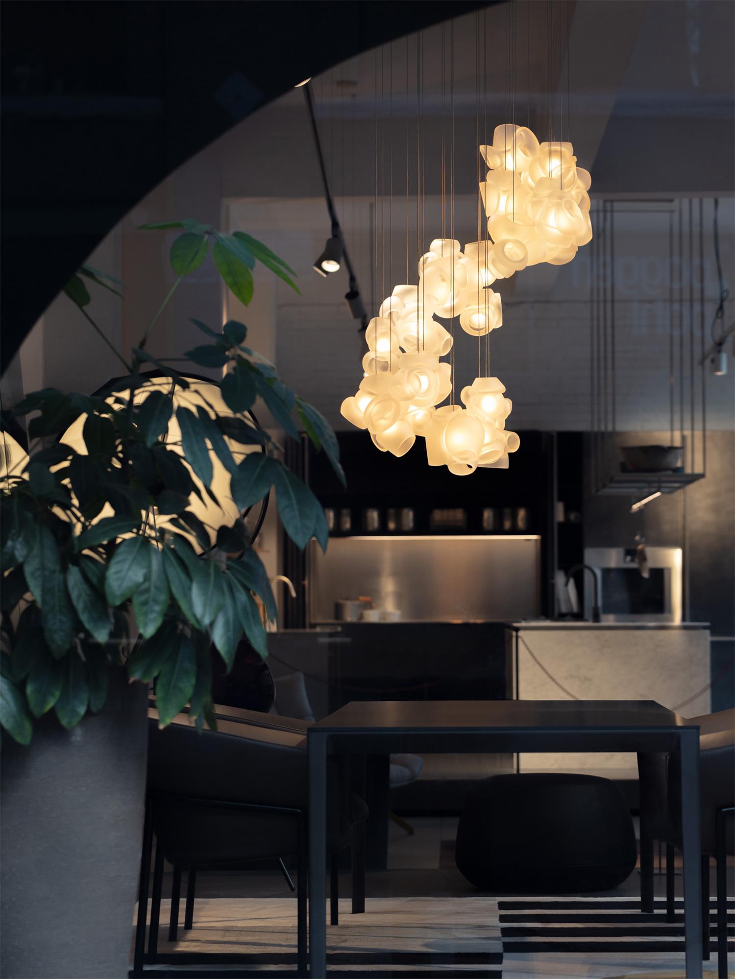 Ushaor Pendelleuchte Glas Individuelle Kreativität-Letslighting
