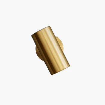 Arisha Moden Spotlight zylindrische Metall-Wandleuchte, Gold/Schwarz