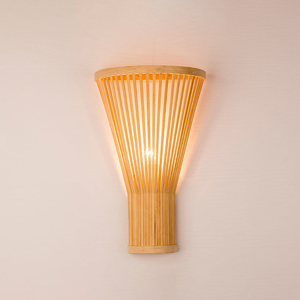 Muto Design LED Wandleuchte Innen Treppenhaus/Wohnzimmer Rattan